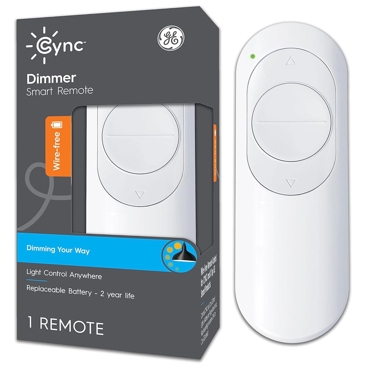 GE Cync Smart Wire-Free Battery-Powered Remote